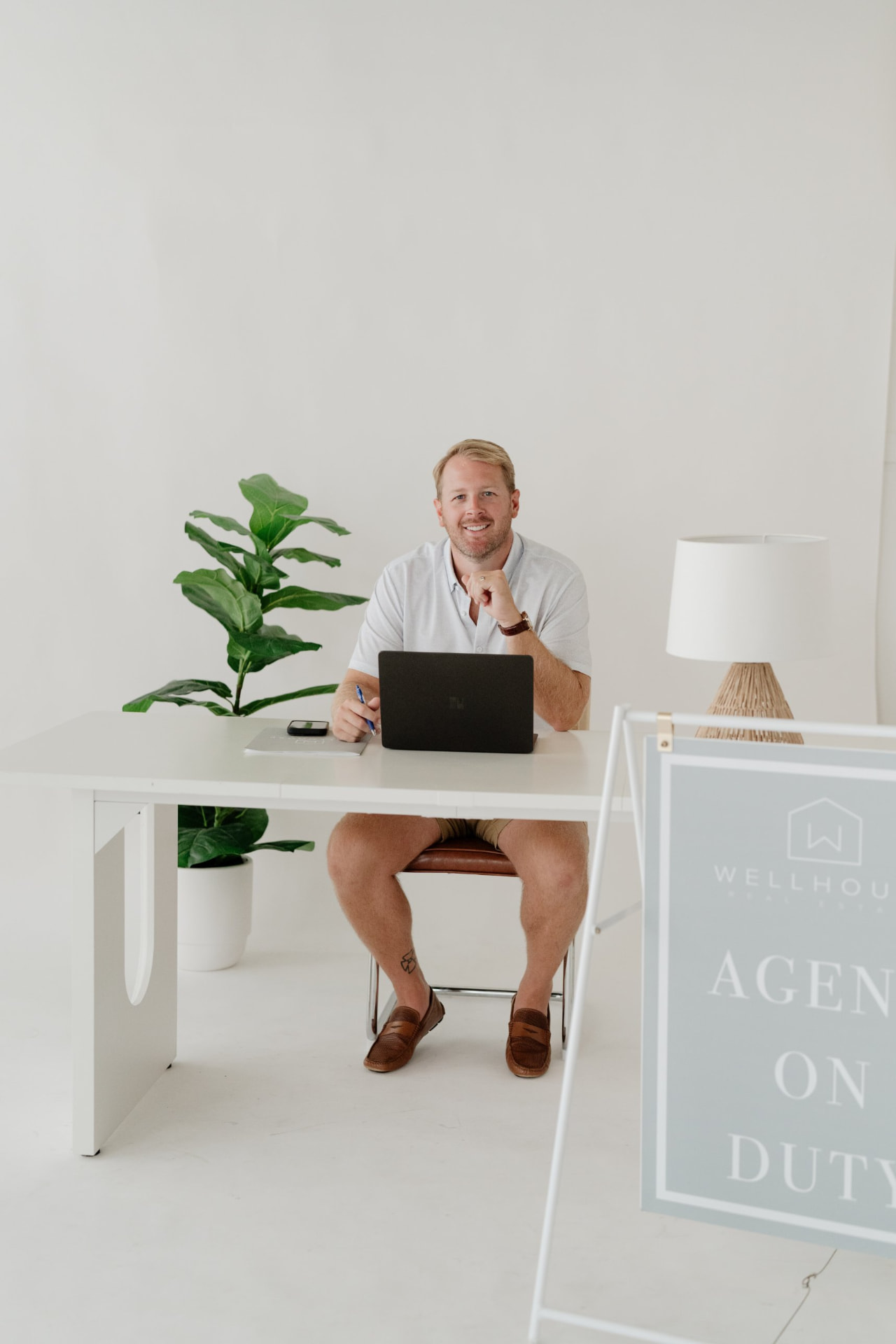 KD Edenfield at his desk
